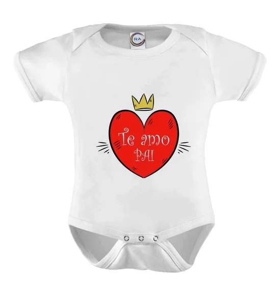 Body Infantil Te Amo Pai