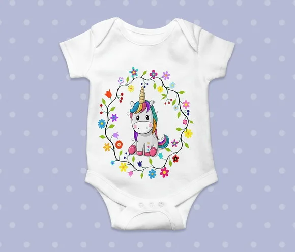 Body Infantil Unicórnio