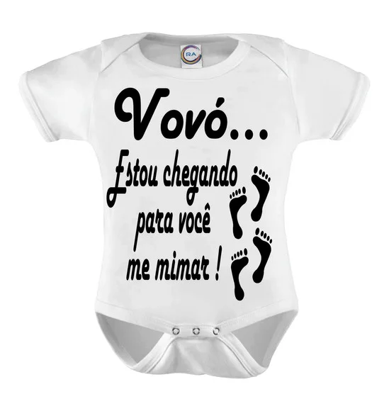Body Infantil Vovó Estou Chegando