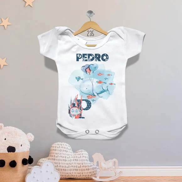 Body Personalizado com Letras do Alfabeto