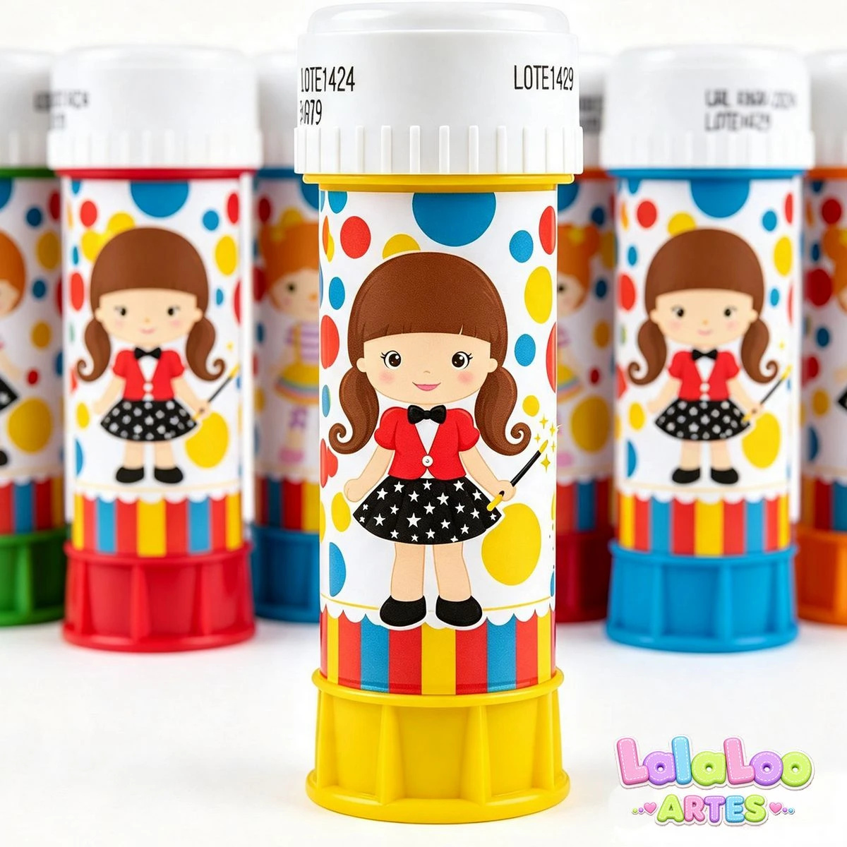 Bolha de Sabão Circo Menina Personalizado