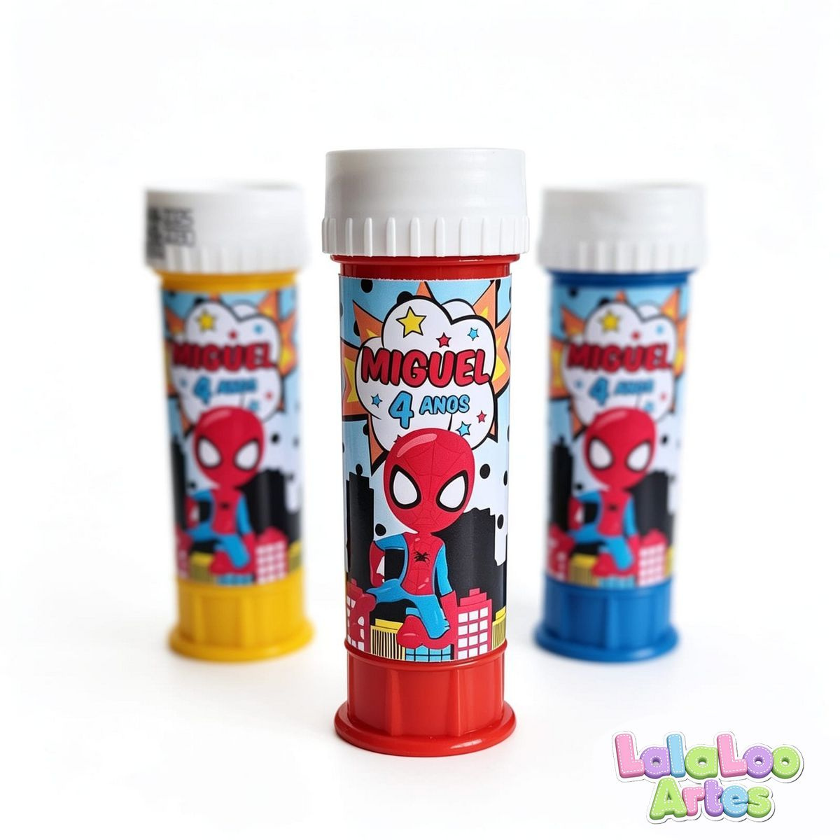 12 Bolha de Sabão Homem Aranha