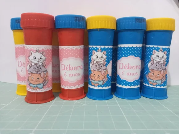 Bolinha de Sabão Personalizada Gatinha Marie