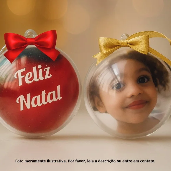 Esferas Personalizadas de Natal (5 Un)