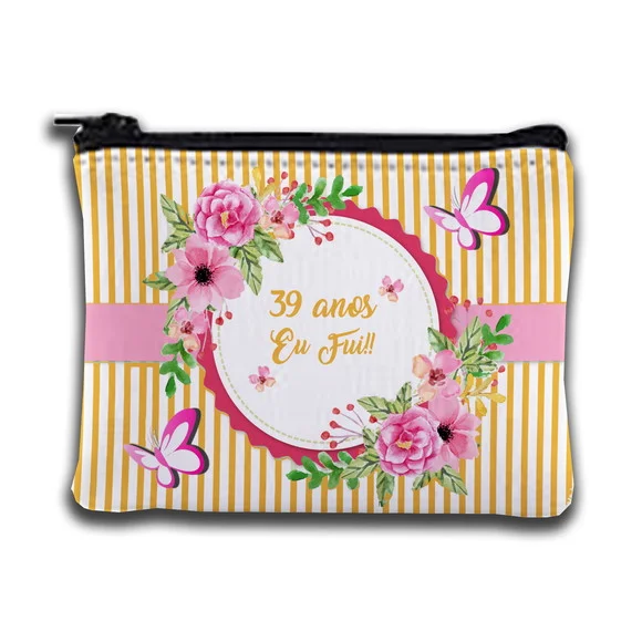 Bolsa Porta Moedas Personalizado Dia das Mães Floral