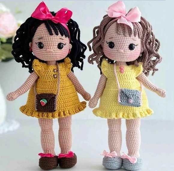 Boneca Adriana em Amigurumi