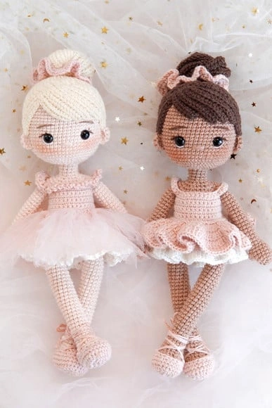 Boneca Bailarina em Crochê (unidade)