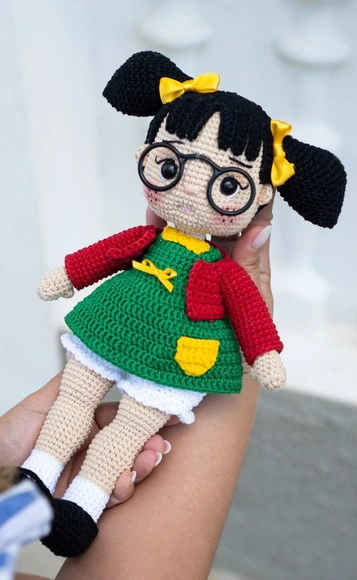 Boneca Chiquinha em Amigurumi