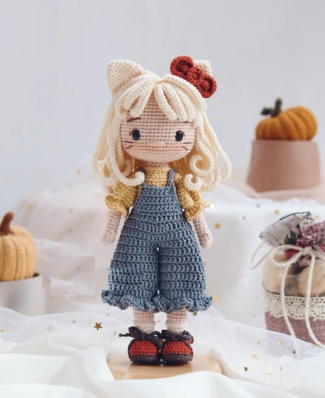 Boneca Gatinha Juju em Amigurumi
