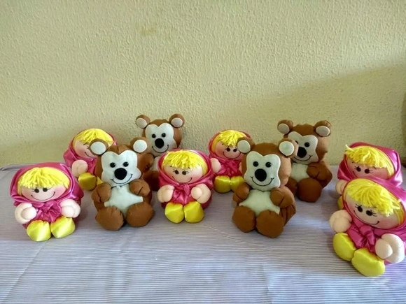 Bonecos Personalizados Centros de Mesa 10 Unidades