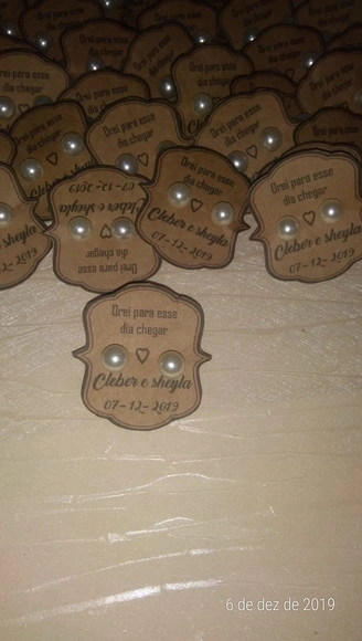 Brinco Personalizado Casamento C&S