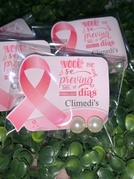 Brinco Personalizado Outubro Rosa