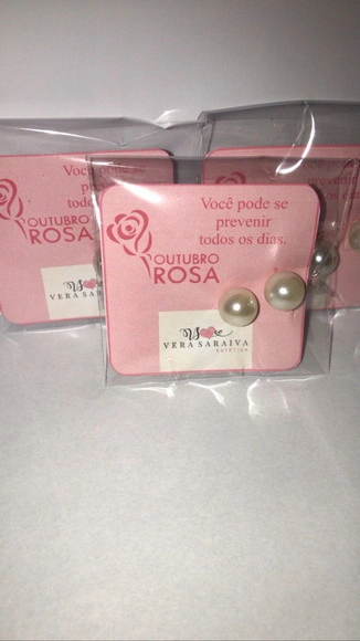 Brinco Personalizado Outubro Rosa