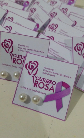 Brinco Personalizado Outubro Rosa