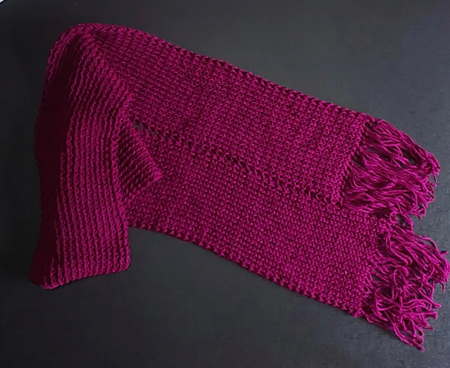 Cachecol roxo marsala liso