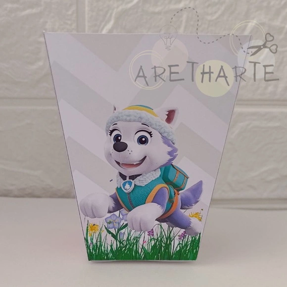 Cachepo Personalizado Skye e Everest Patrulha Canina Rosa