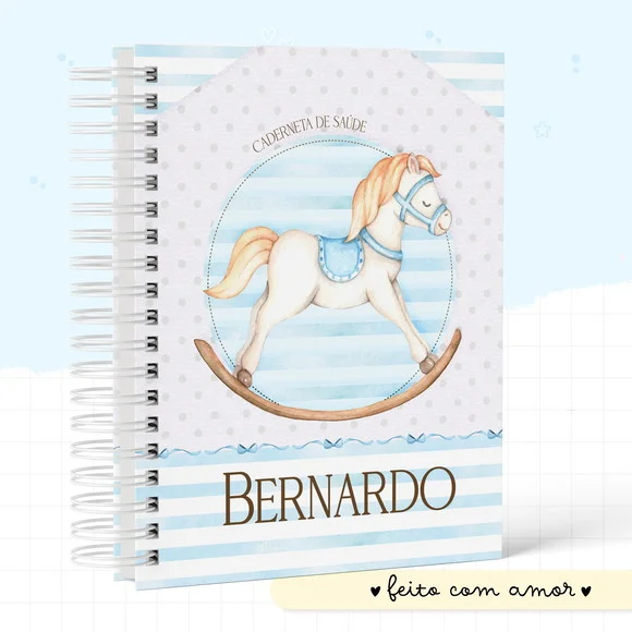 Caderneta de Vacina +Acess+Folhas Extras - Mod 1 Personaliz.