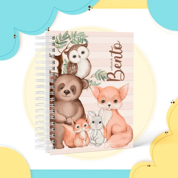 Caderneta de Vacina +Acess+Folhas Extras - Mod 1 Personaliz.