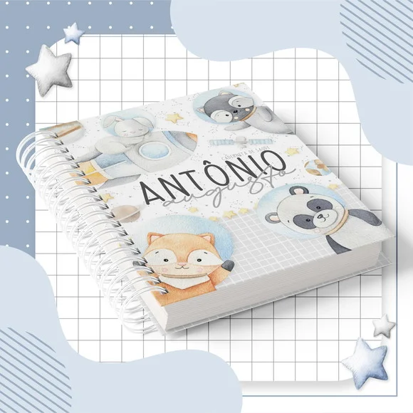 Caderneta de Vacina +Acess+Folhas Extras - Mod 1 Personaliz.