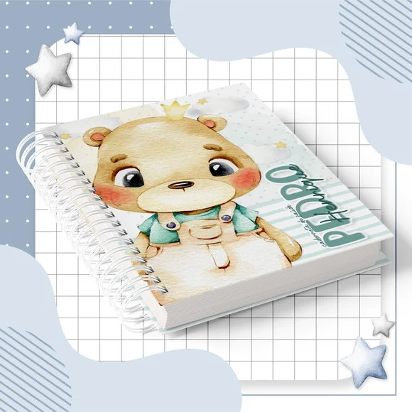 Caderneta de Vacina +Acess+Folhas Extras - Mod 1 Personaliz.