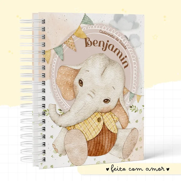 Caderneta de Vacina +Acess+Folhas Extras - Mod 1 Personaliz.