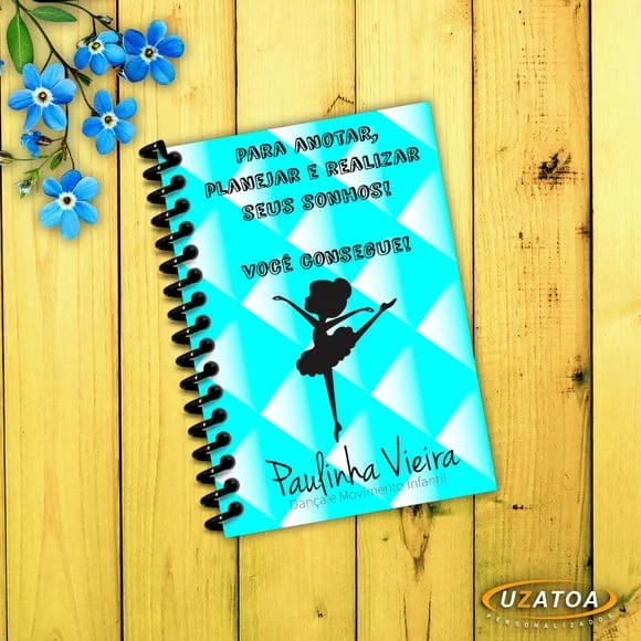 Lembrancinha Caderninhos com Capa e Folhas Personalizadas