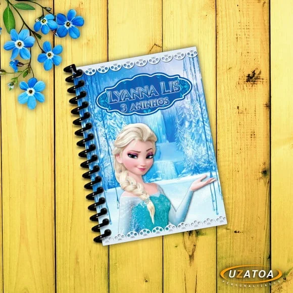 Lembrancinha Frozen Caderninho Personalizado