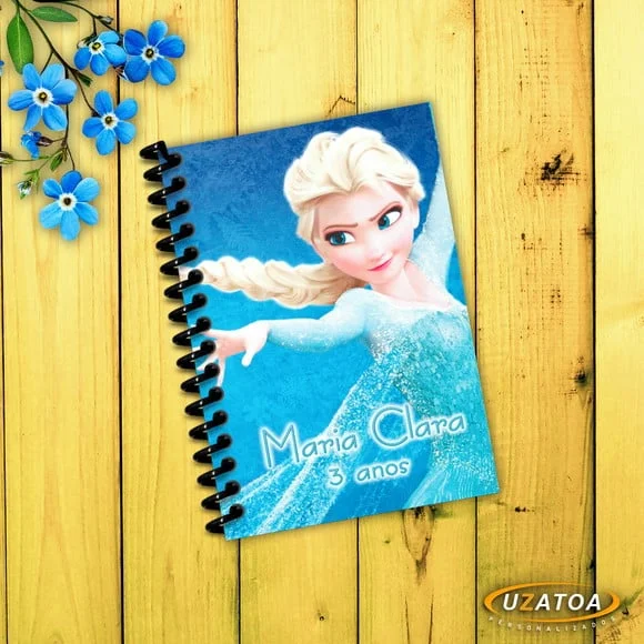 Lembrancinha Frozen Caderninho Personalizado