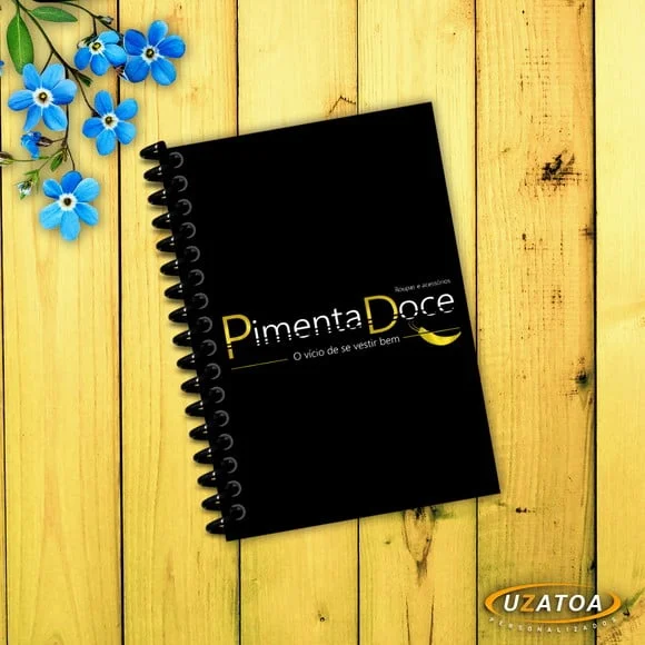 Lembrancinha Caderninhos com Capa e Folhas Personalizadas