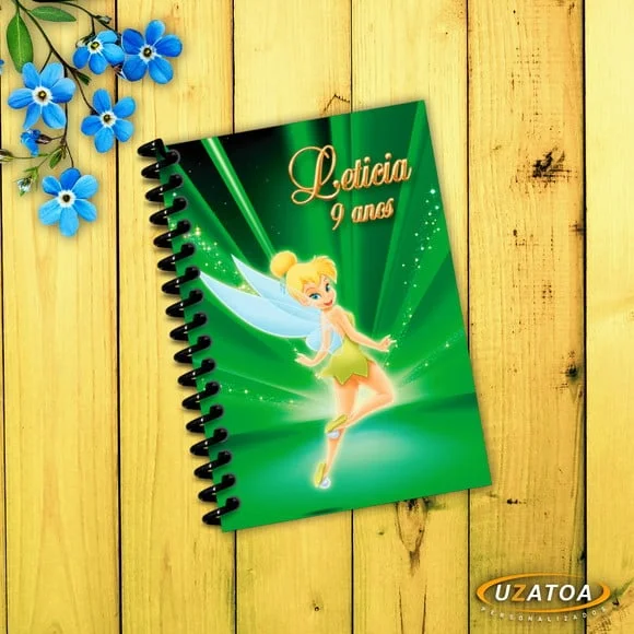 Lembrancinha Sininho Caderninho Personalizado