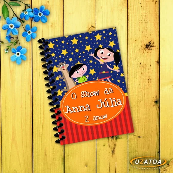 Lembrancinha Show da Luna Caderninho Personalizado