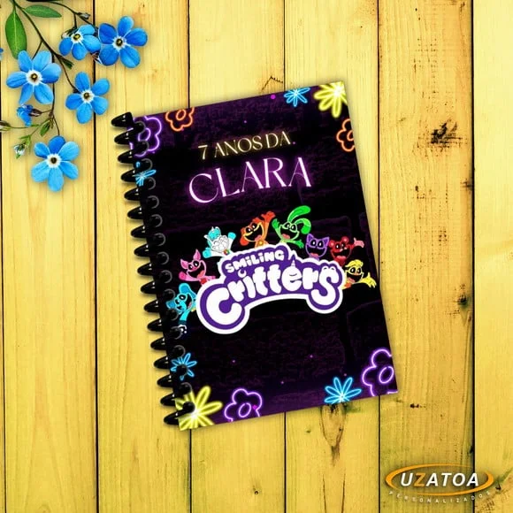 Lembrancinha Smilling Critters Caderninho Personalizado