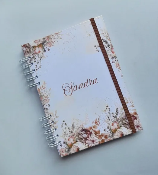 Caderno A5 Pautado 100 Folhas Personalizado - Escolha Capa