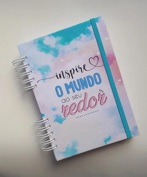 Caderno A5 Pautado 200 Folhas Personalizado - Escolha Capa