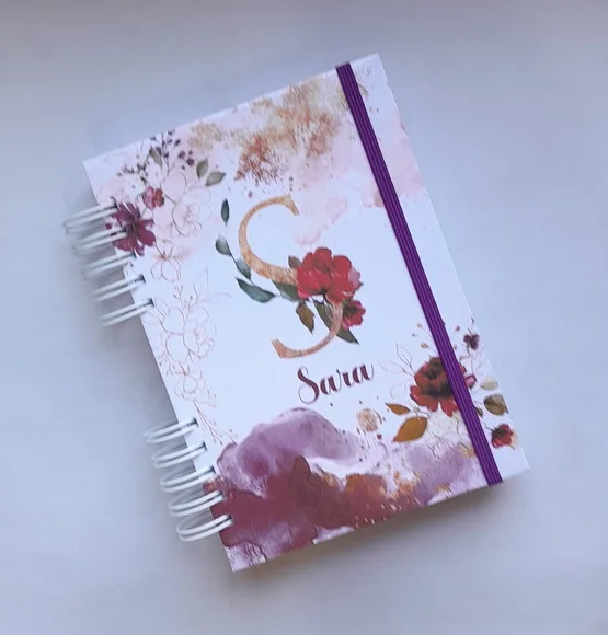 Caderno A5 Pautado 250 Folhas Personalizado - Escolha Capa