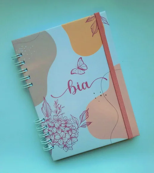 Caderno A5 Pautado 80 Folhas Personalizado - Escolha Capa
