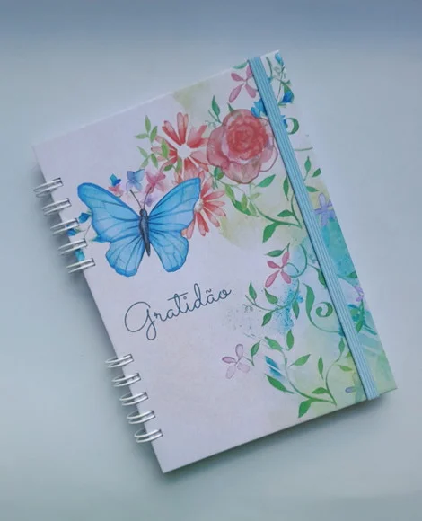 Caderno A5 Pautado 80 Folhas Personalizado - Escolha Capa