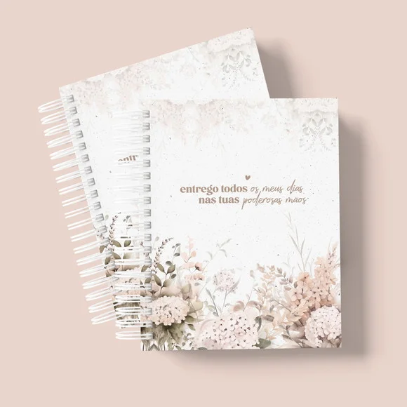 Caderno A5 Pautado Capa Cristã - 100 Folhas