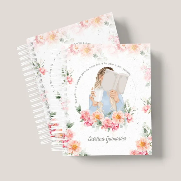 Caderno A5 Pautado Capa Cristã - 100 Folhas
