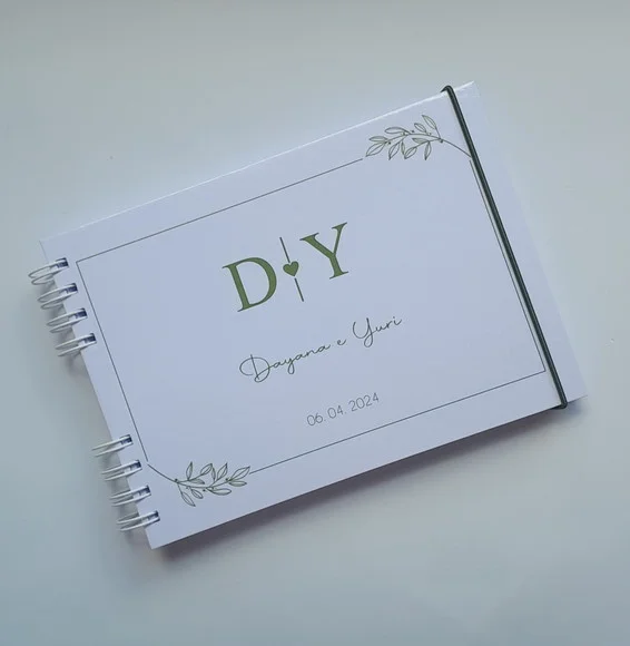 Caderno de Mensagens Casamento - Horizontal
