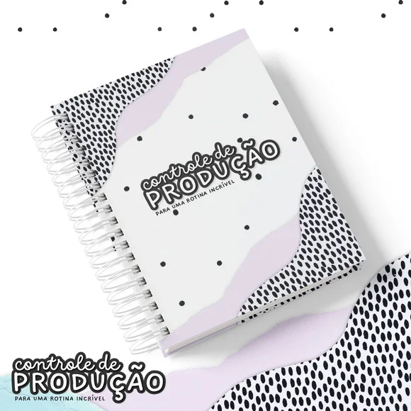 Caderno de Controle de Produção Personalizado 100 folhas