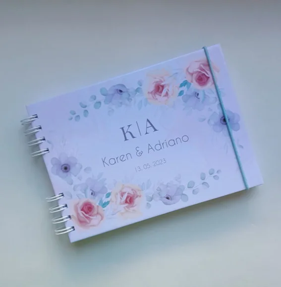 Caderno de Mensagens aos Noivos - Escolha a Capa