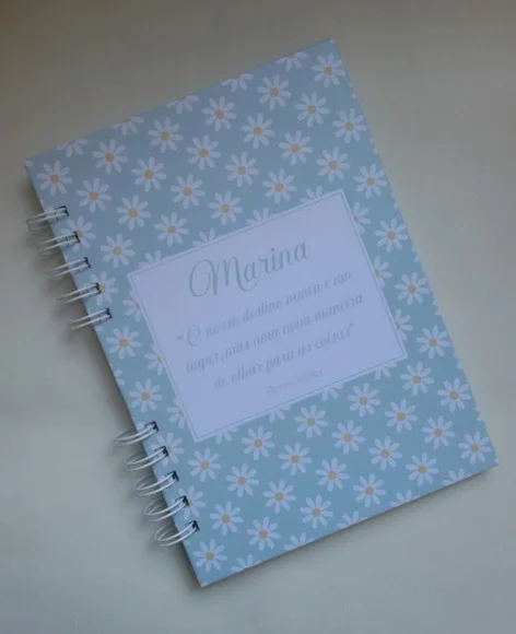Caderno/diário de Viagens Mod 01- (registro para 50 Viagens)