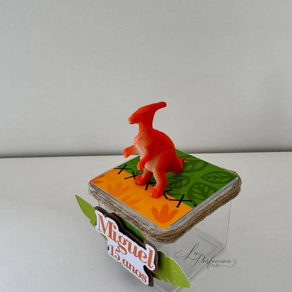 Caixa Acrilica Dinossauros