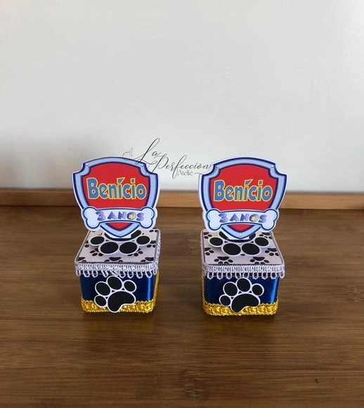 10 Caixas Acrilica Patrulha Canina (luxo)