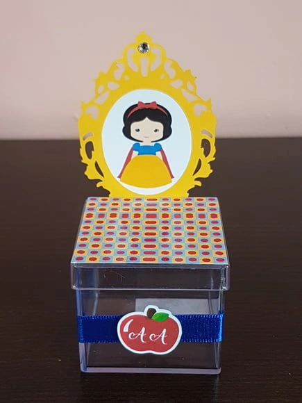 Caixa Acrilica Branca de Neve