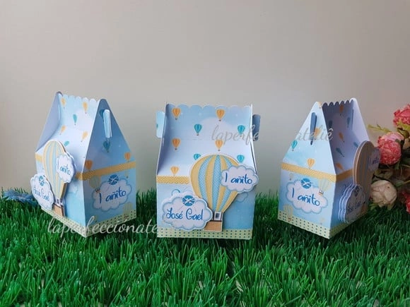 Caixa balão de ar quente