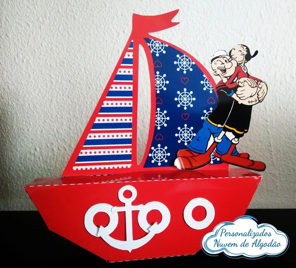Caixa Barco - Marinheiro Popeye