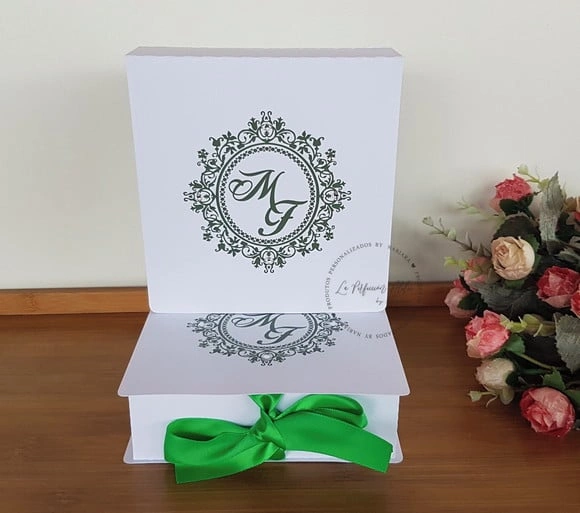 Caixa convite padrinho casamento