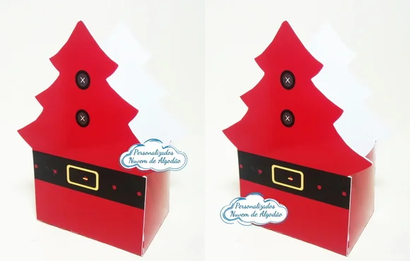 Caixa árvore papai noel - Natal